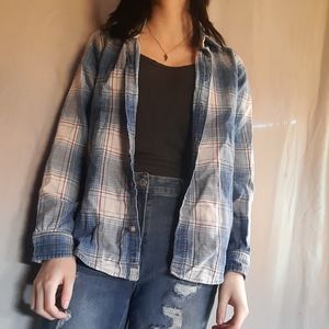 blue boyfriend flannel
